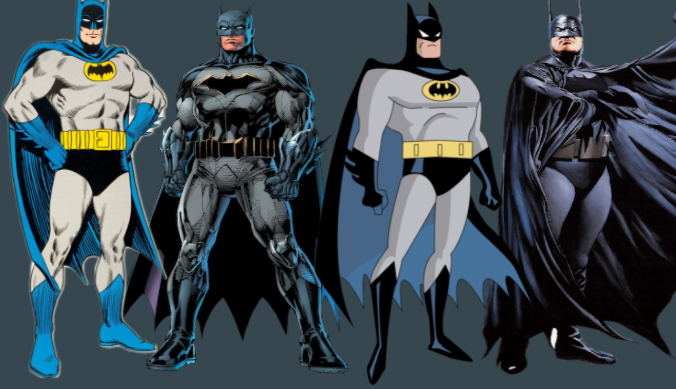 My favorite Batman styles(read below) by 80sFanSinceDayOne on DeviantArt