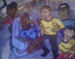 The USS Enterprise meets Alf!