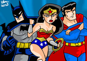 Batman, Wonder Woman, and Superman
