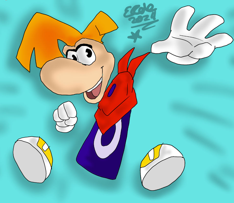 Rayman Sweating Rayman by 80sFanSinceDayOne on DeviantArt