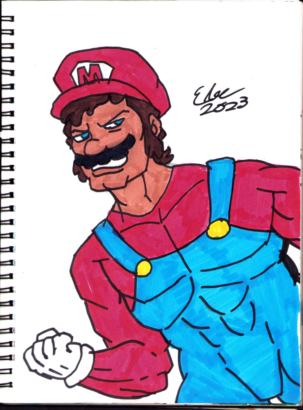 BUFF MARIO (2023 drawing) by 80sFanSinceDayOne on DeviantArt