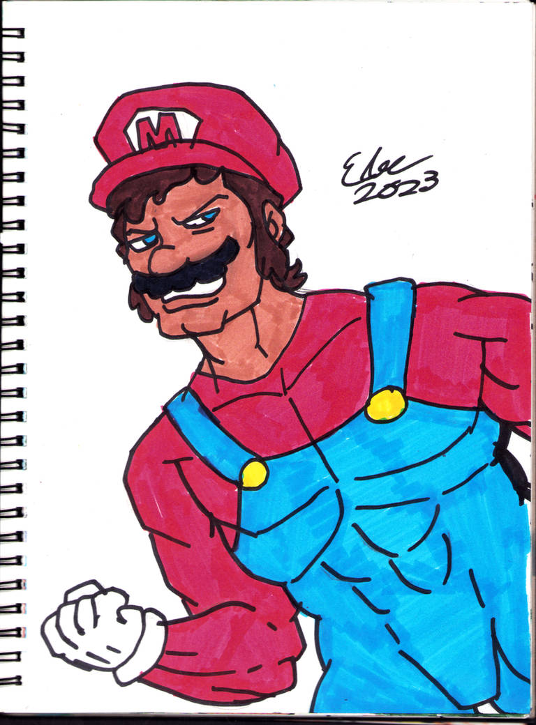 BUFF MARIO (2023 drawing) by 80sFanSinceDayOne on DeviantArt