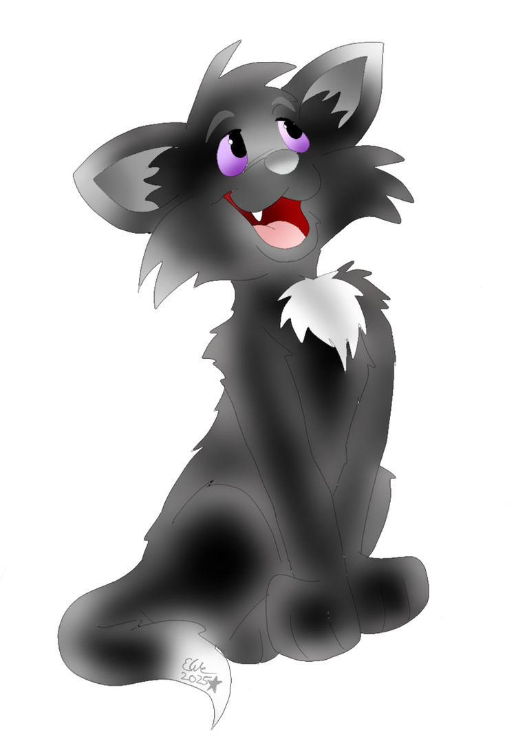 Wa Rav Cat Ravenpaw (Warrior cats) by 80sFanSinceDayOne on DeviantArt