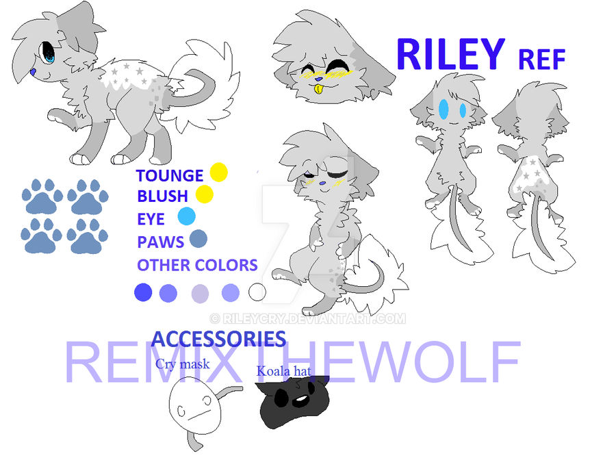 Riley ref sheet by RileyCry on DeviantArt