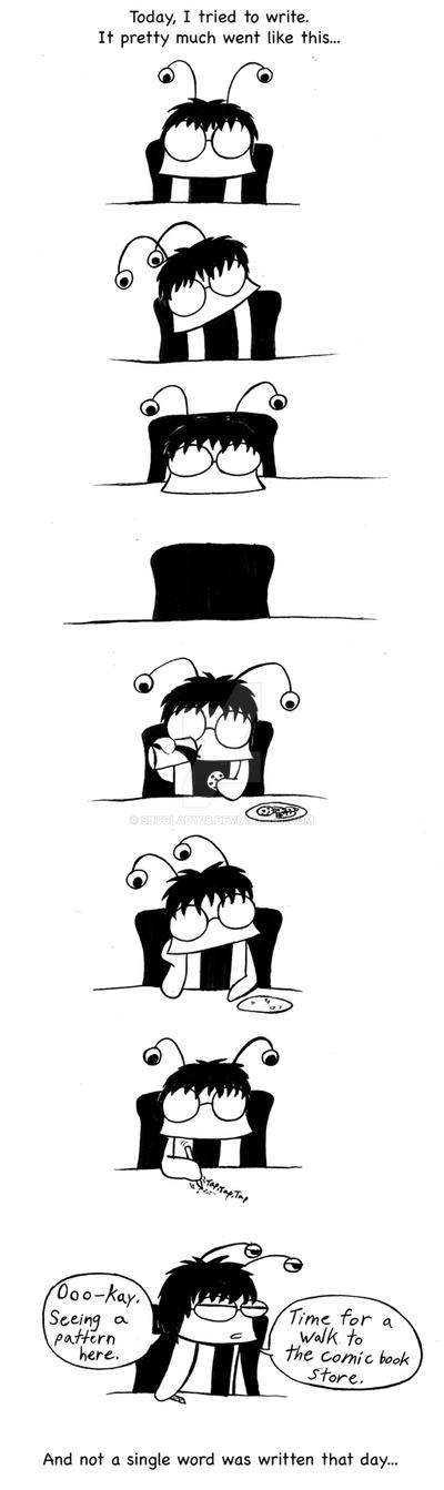 Deviantart Write Challenge Art Month Challenge Day 16: Writing Process by SlugLady28 on DeviantArt