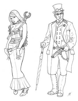 SteamPunk Characters 02