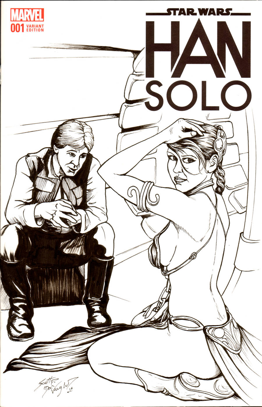 Star Wars Han Solo no1 Sketch Cover by DocRedfield