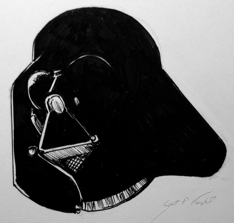 Darth Vader Sketch by DocRedfield