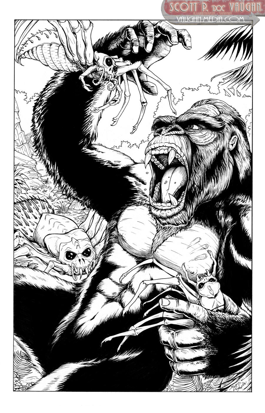 KICKSTARTER COMMISSION - Kong Vs SkullSpiders