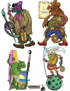 COMMISSION - Brightside Studios Chameleons