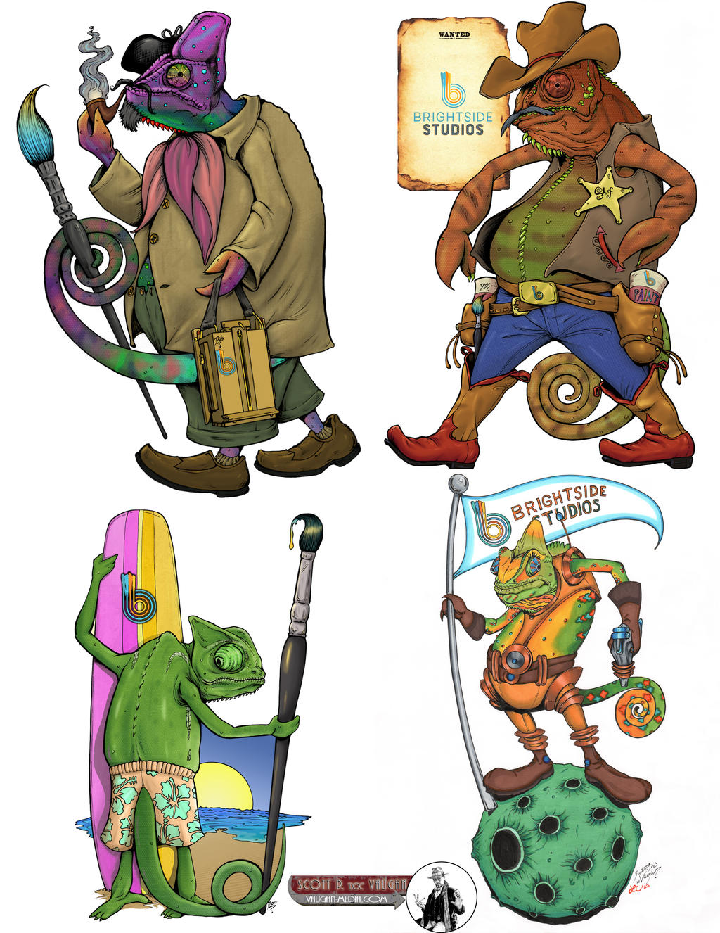 COMMISSION - Brightside Studios Chameleons