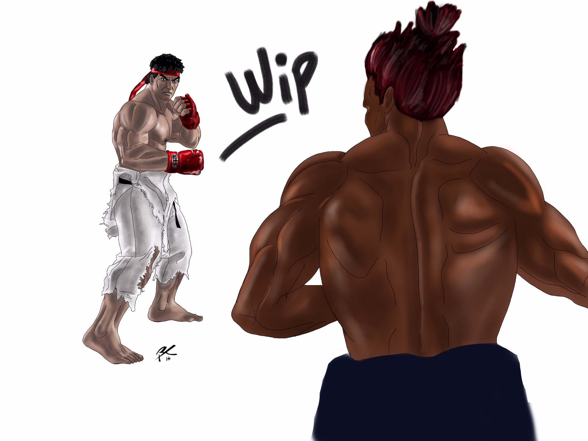 Akuma Ryu Rivalry Ryu vs Akuma Street Fighter by ganubis on DeviantArt
