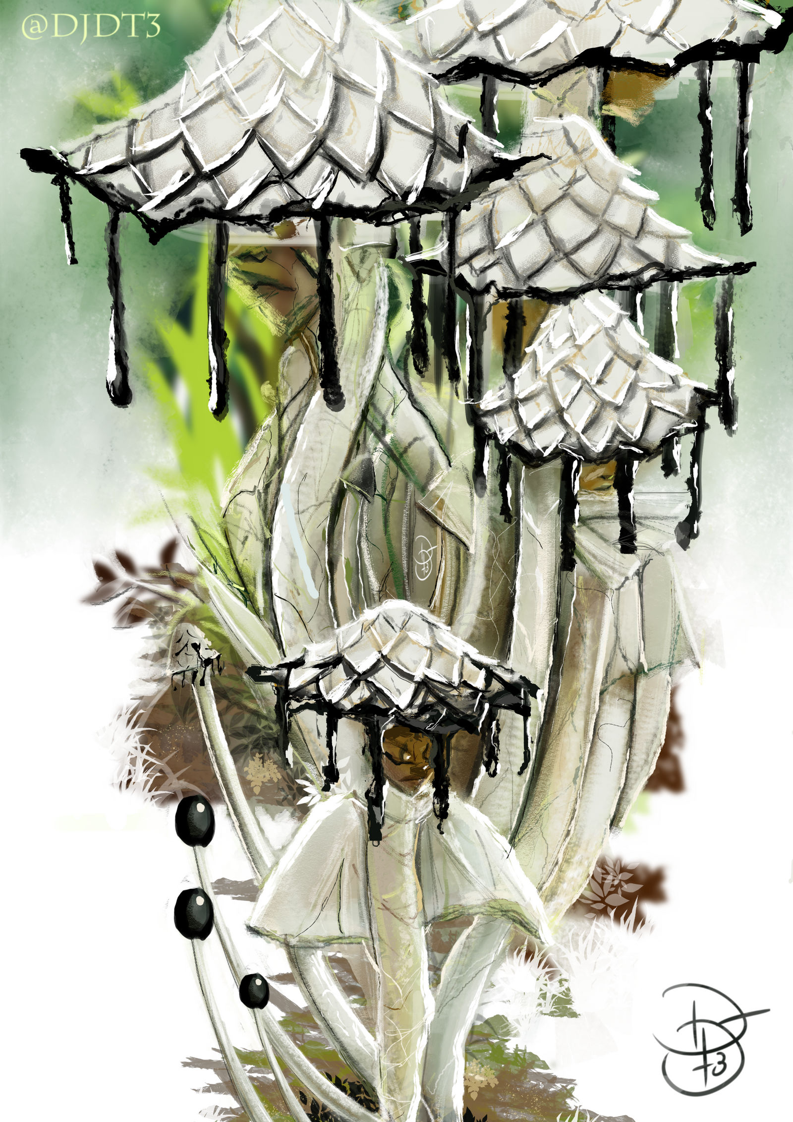 Black Coprinoid Mushrooms The Inky Caps by DjDontTouchTheTrim on DeviantArt