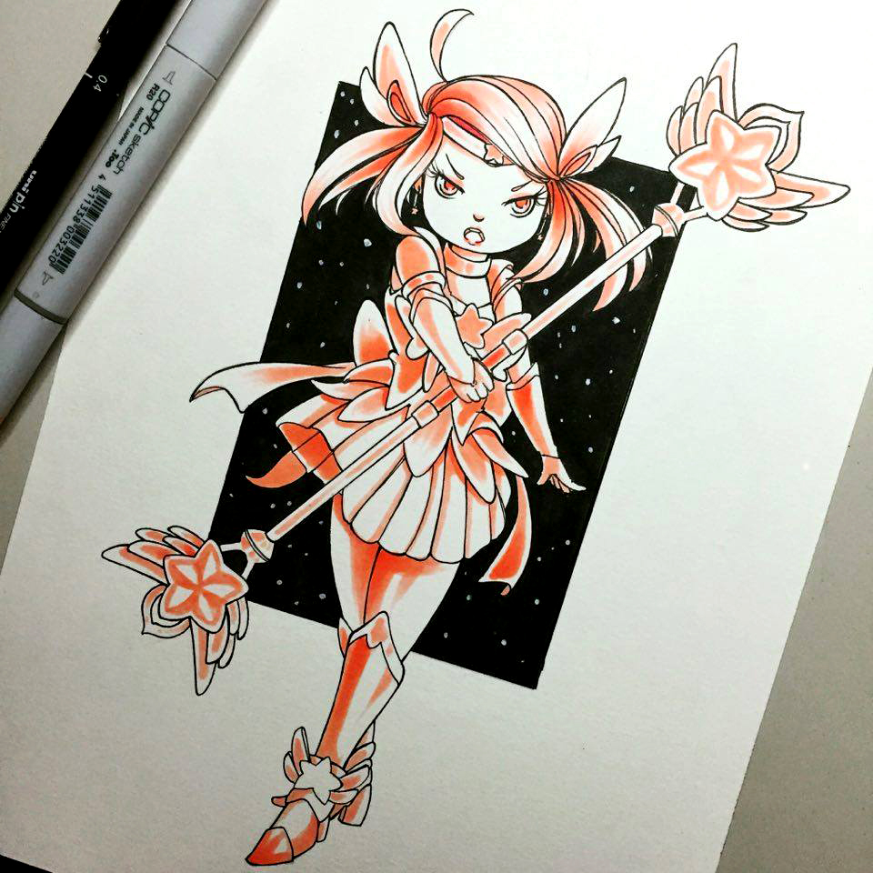 Inktober Day 8 ! Lux - Star Guardian Fanart