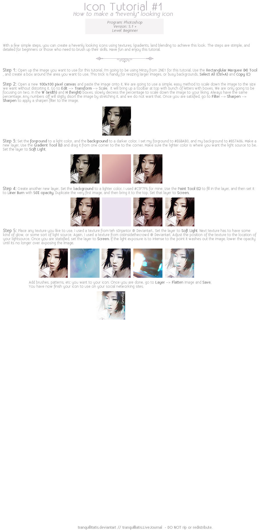 Heavenly Icon Tutorial