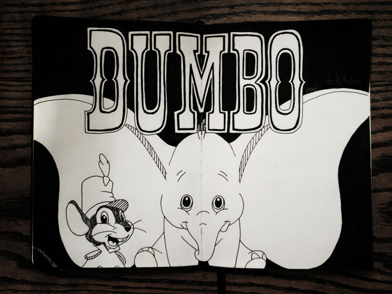 Dumbo Invisible Ink Dumbo in INK by daKisha on DeviantArt