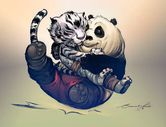 Panda and Tiger