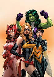 Marvel Girls by TeoGonzalezColors