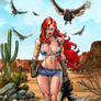 Red Sonja Hunting Vultures