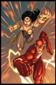 wonder woman and flash