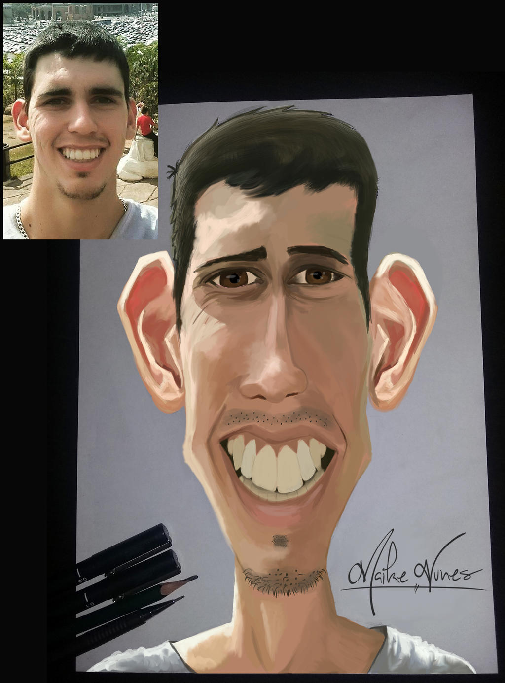 Caricature Study - for my friend - big ear