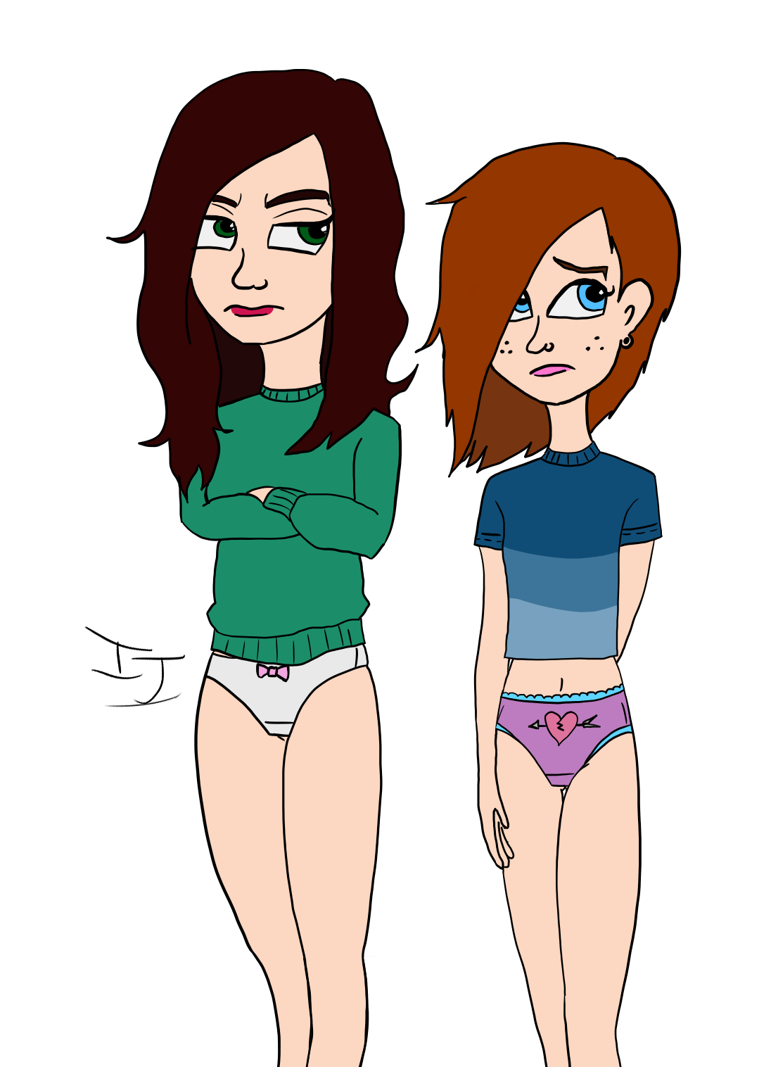 Girls without best sale pants