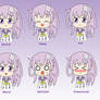 Hyperdimension Neptunia *Nepgear* Expression Sheet