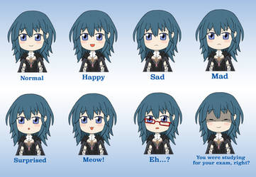 Fire Emblem Three Houses *Byleth Expression Sheet*