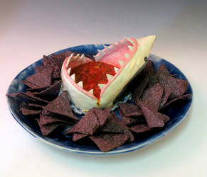 Chips and Salsa Shark Plate