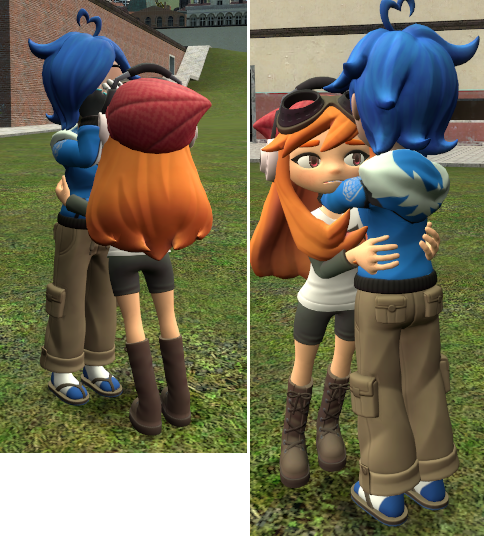 Meggy hugging comforting Tari when she is crying. by erikass878112 on ...