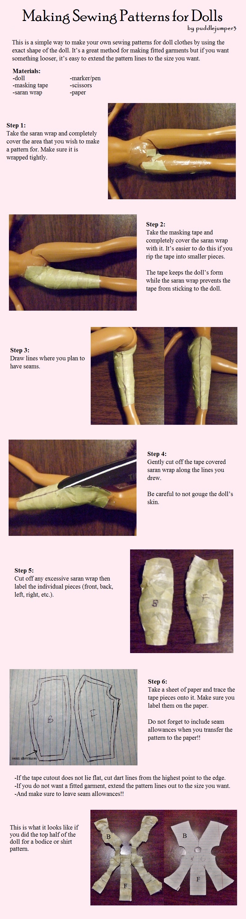 Sewing Patterns for Dolls