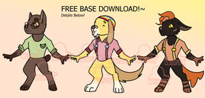 Free Dog Anthro Bases! by CloudPeaksKate