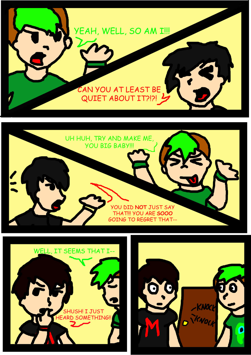 Comical Collab Example Completed Comic Collab by Sparrow-Draws on DeviantArt