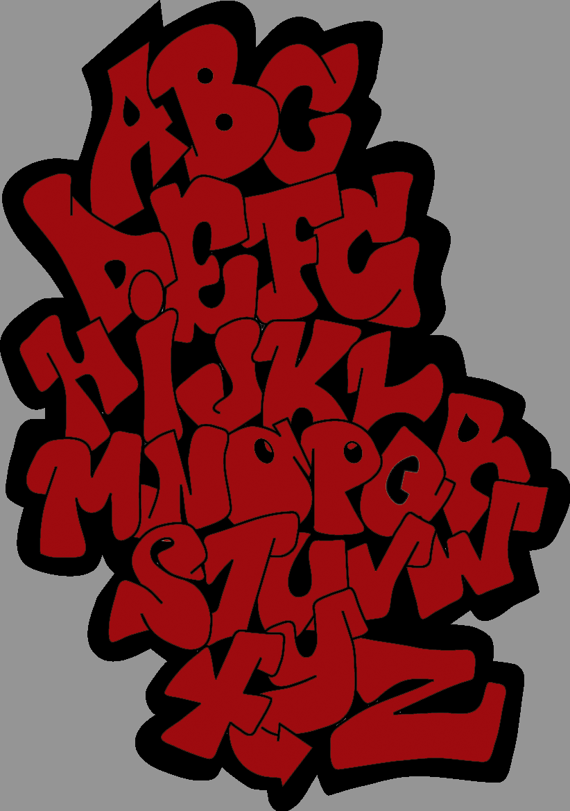 Graffiti Alphabet2 colored