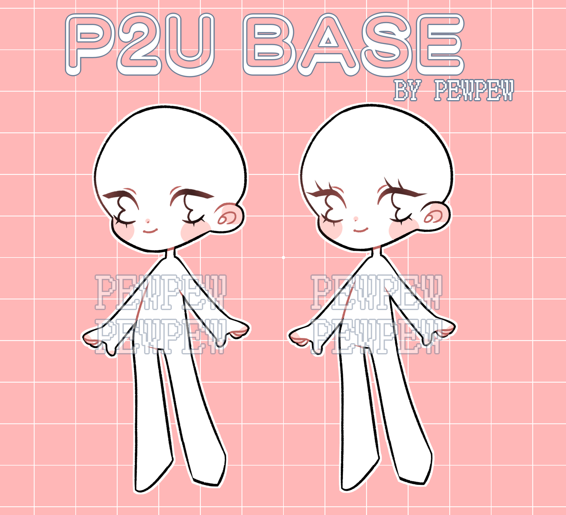 P2U CUTE BASE #2 by PewPewAdopts on DeviantArt