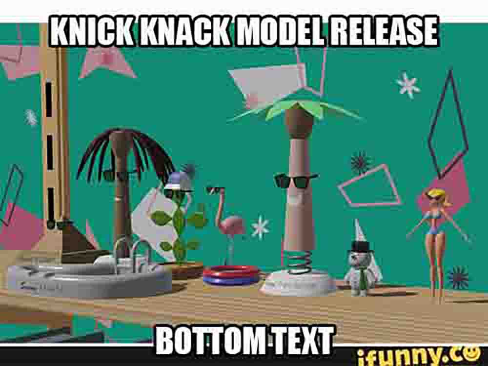 Knick Knack Model Pack! by wyerframeZ on DeviantArt