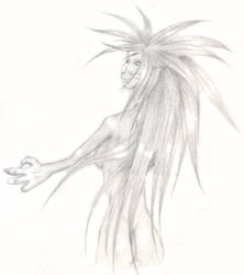 bird woman: scetch one