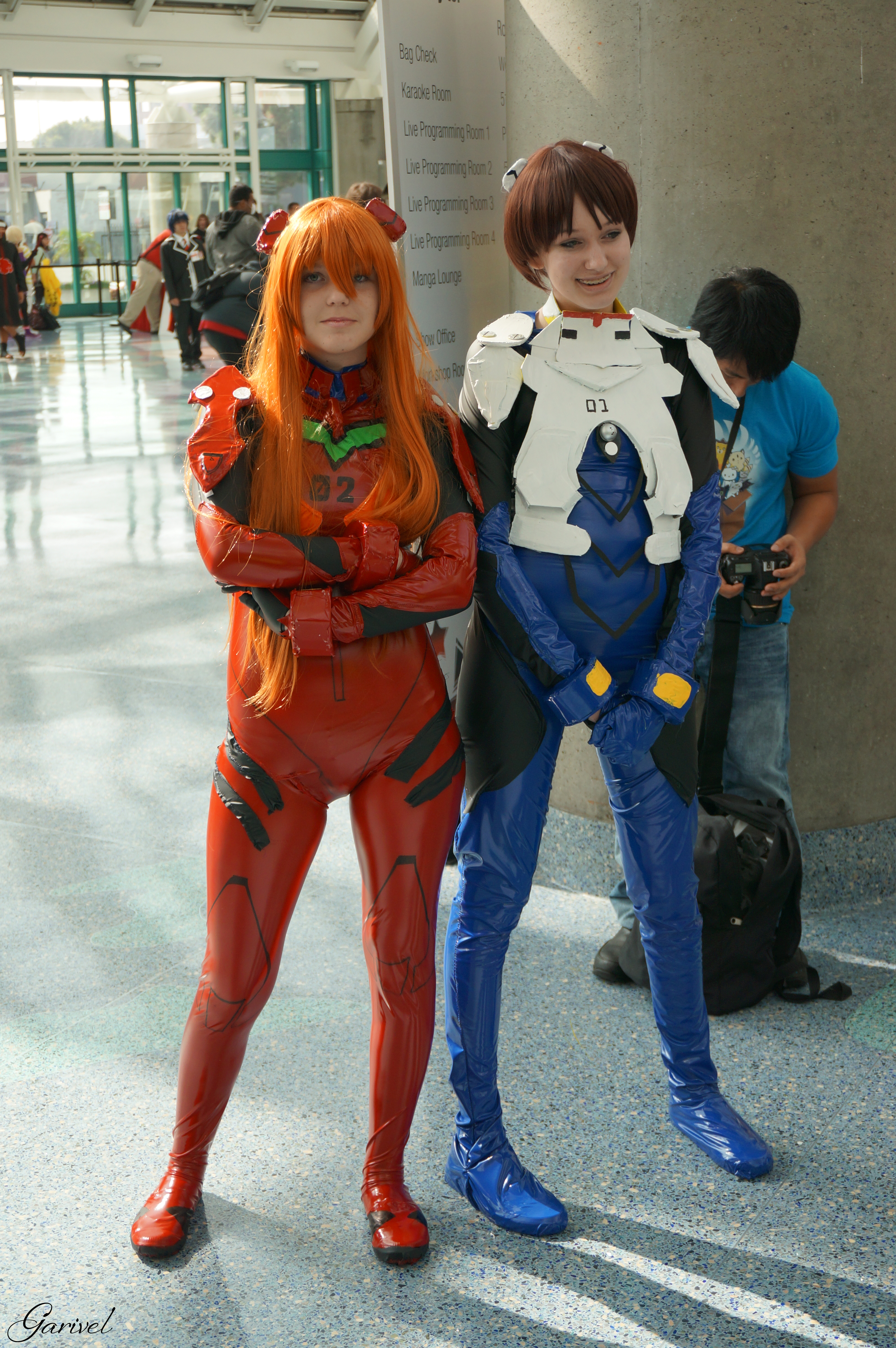 Asuka Langley Soryu and Shinji Ikari