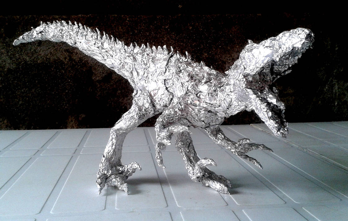 Tinfoil Primeval Raptor by ZeWqt on DeviantArt