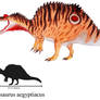 Colored Spinosaurus aegyptiacus