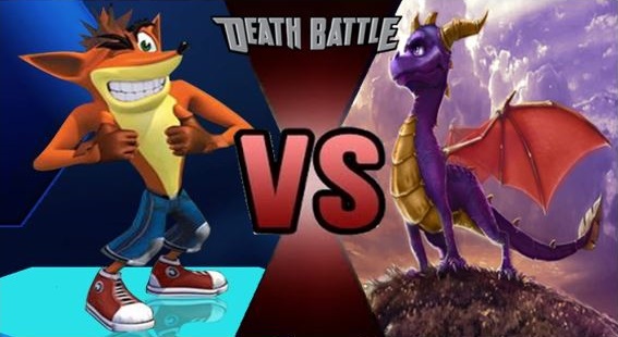 Crash Bandicoot vs Spyro The Dragon