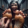 Wonder Woman's ticklish feet