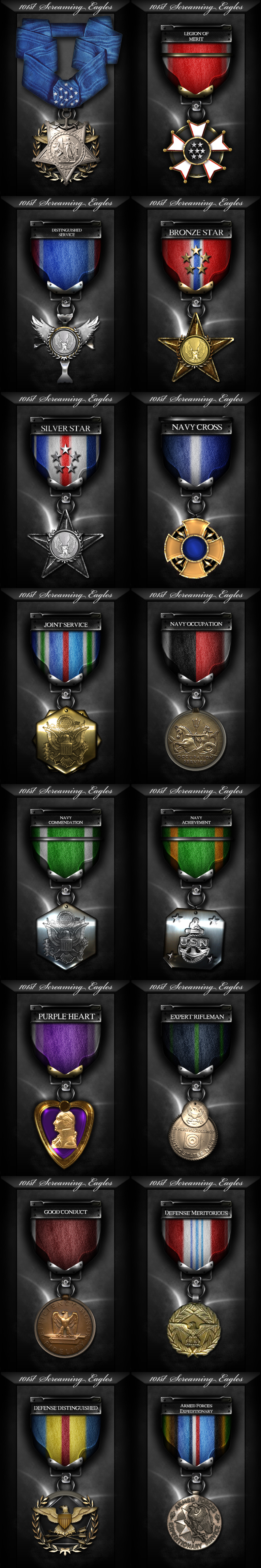 101st Gaming Clan Medal Set