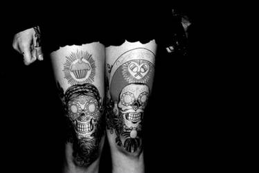 Tattoed legs