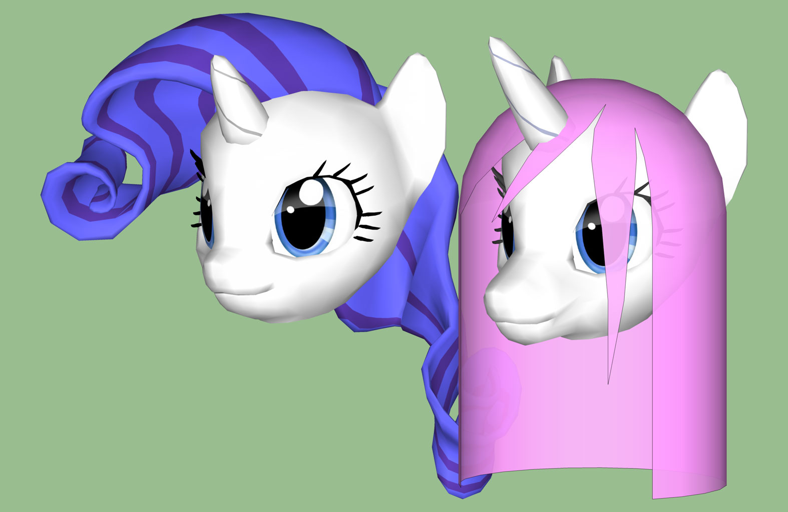 Sketchup CreamyPie and Rarity