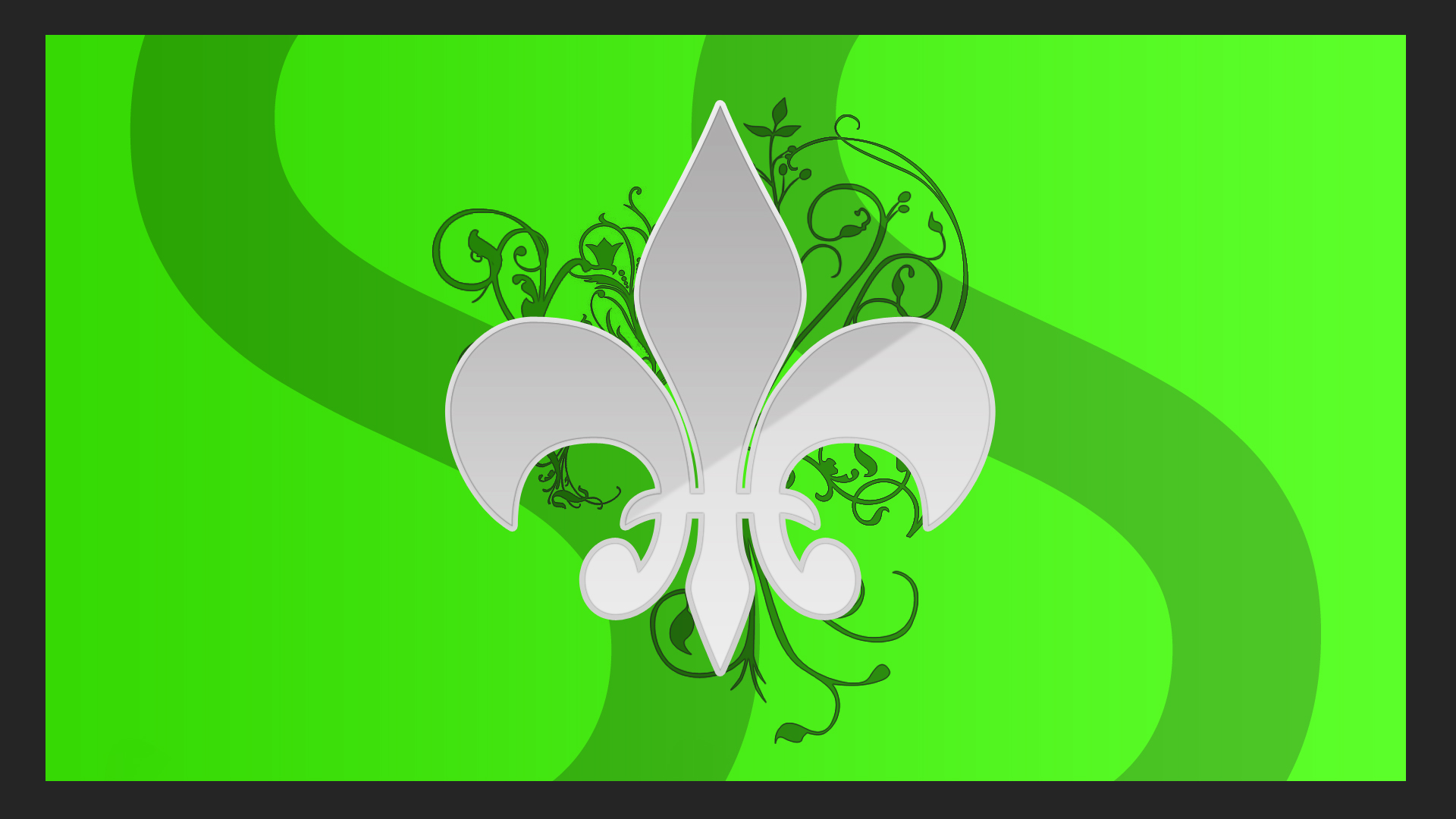 Swirly Fleur De Lis