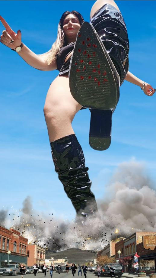 Boot Crush Rabbit Gts boots crush the city by GiantessDebora on DeviantArt