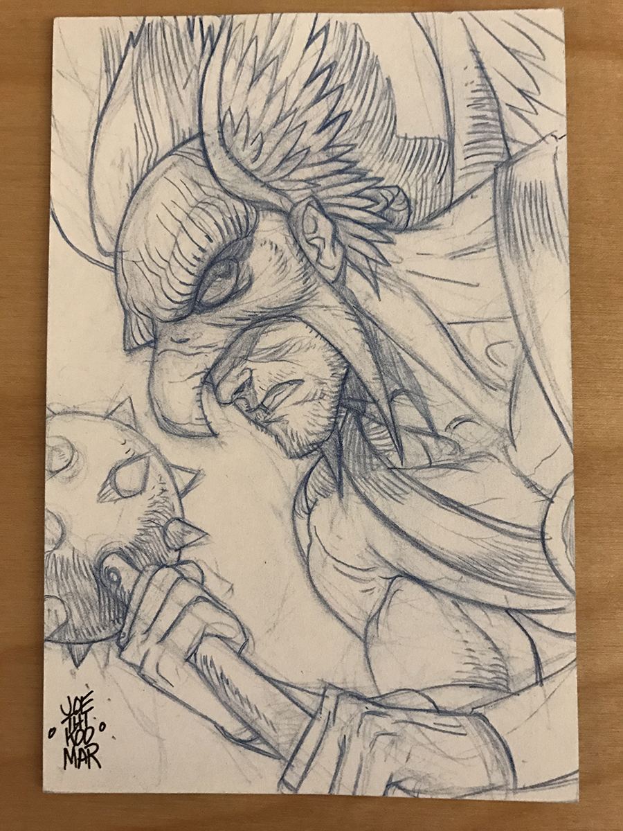 Hawkman Sketch Card