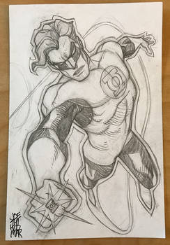 Hal Jordan Green Lantern Sketch Card