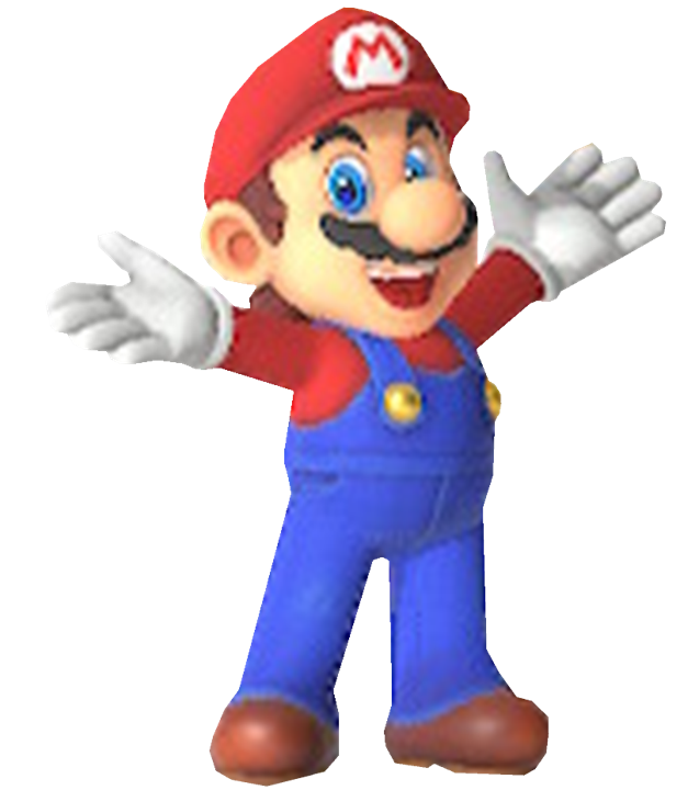 Super Mario raising his hands wih joy by transparentjigglyPt2 on DeviantArt